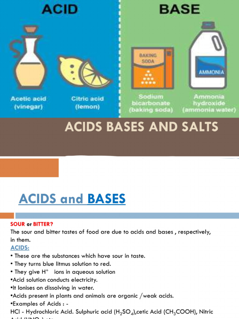 Acids Bases and Salts | PDF