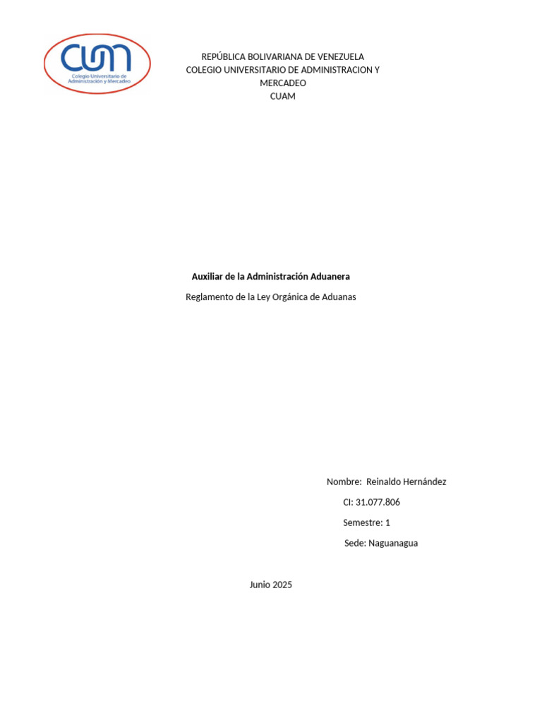 Reglamento de la Ley Aduanera en Venezuela | PDF | aduana | Multa (pena)
