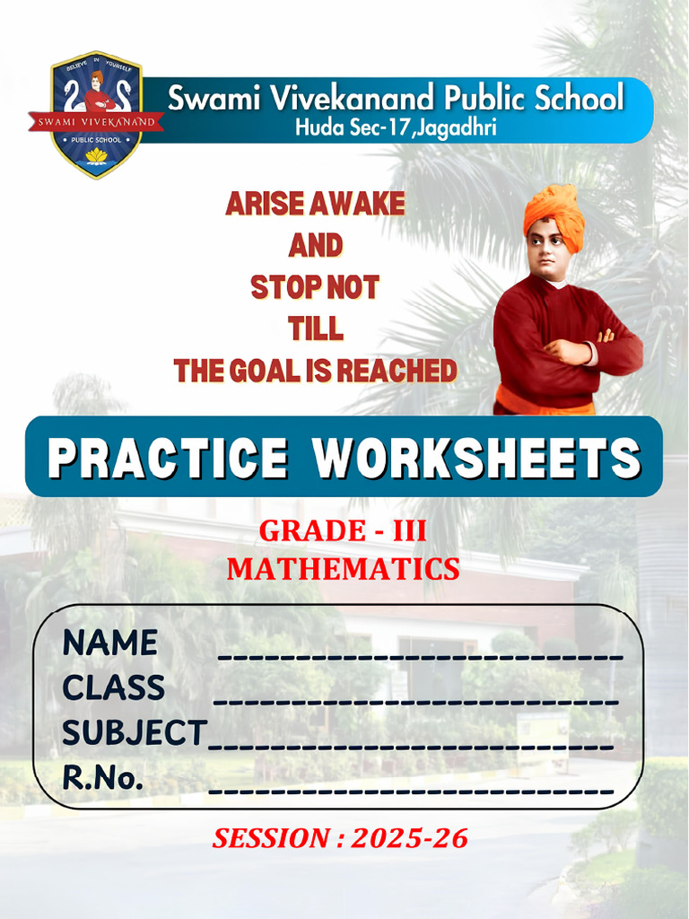 Grade - 3 Mathematics (2025-26) - 1 | PDF