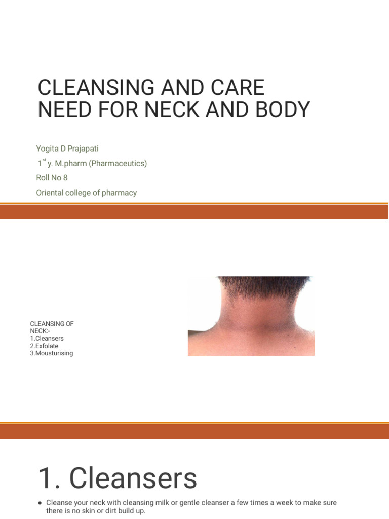Neck and Body Cleansing Guide | PDF | Hygiene