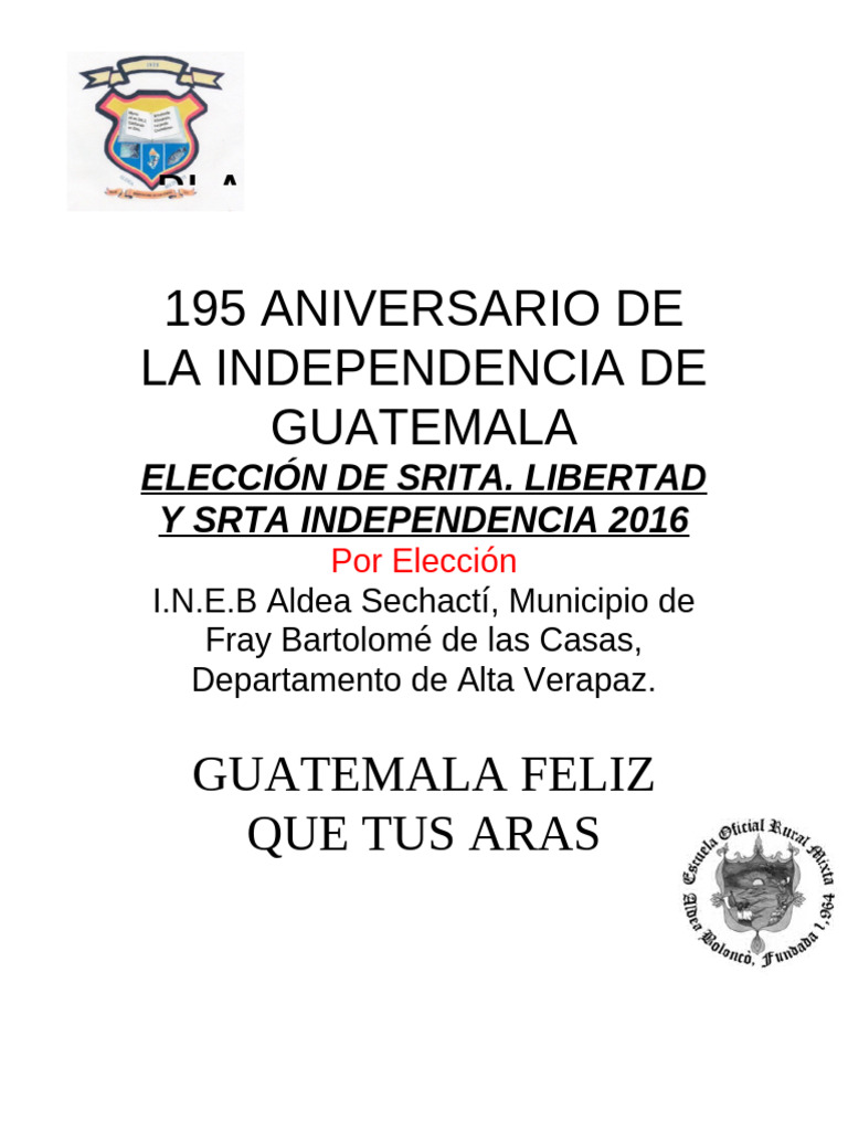 195 Aniversario Independencia Guatemala | PDF | Guatemala