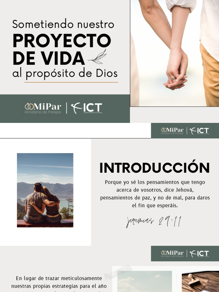 3 PAREJAS FEBRERO Sometiendo Nuestro Proyecto de Vida | PDF | Amor | Dios