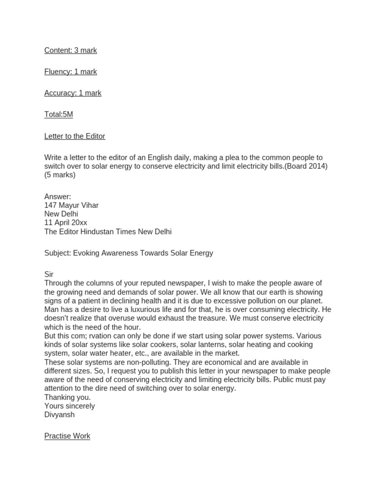 Letter To The Editor | PDF