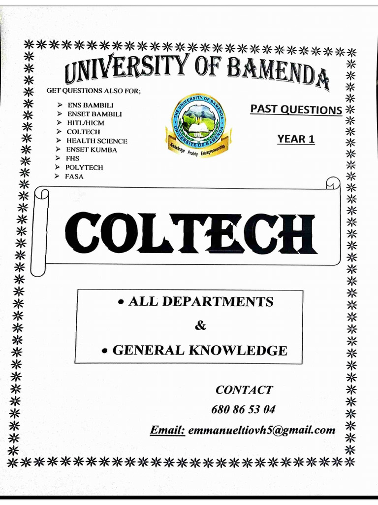 Coltech Past Qsns | PDF