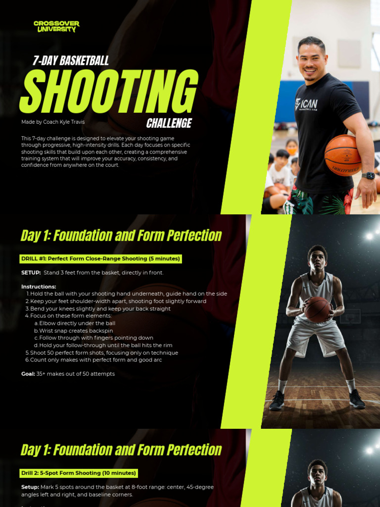 7-Day Basketball Shooting Challenge | PDF