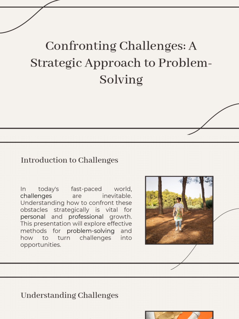 Slidesgo Confronting Challenges A Strategic Approach To Problem Solving ...
