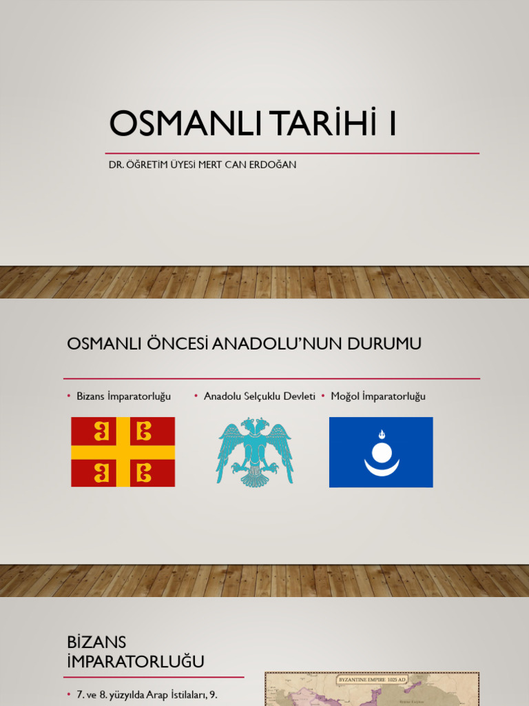 Osmanlı Öncesi Osmanlı Tarihi | PDF