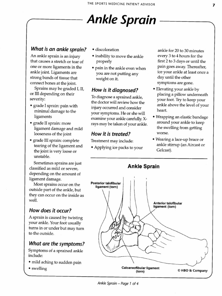 89 - Ankle Sprain | PDF