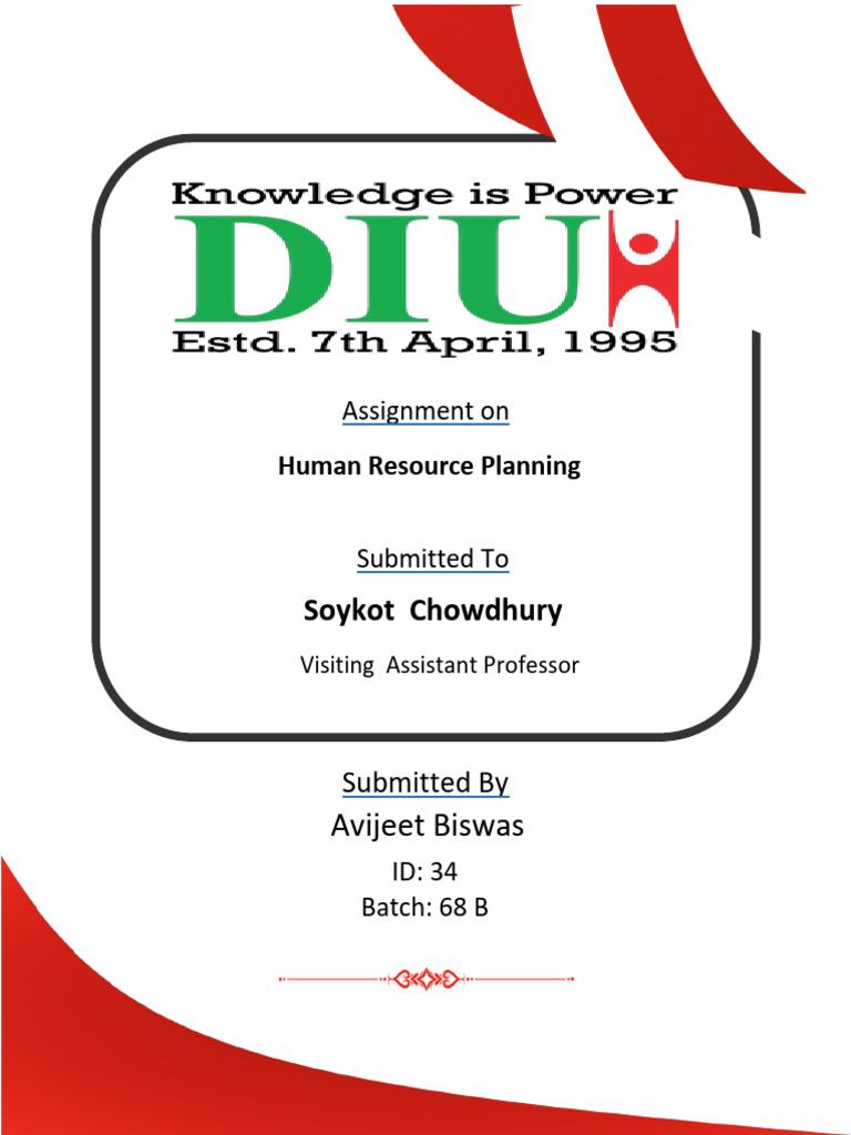 Human Resource Planning Assignment 34 | PDF