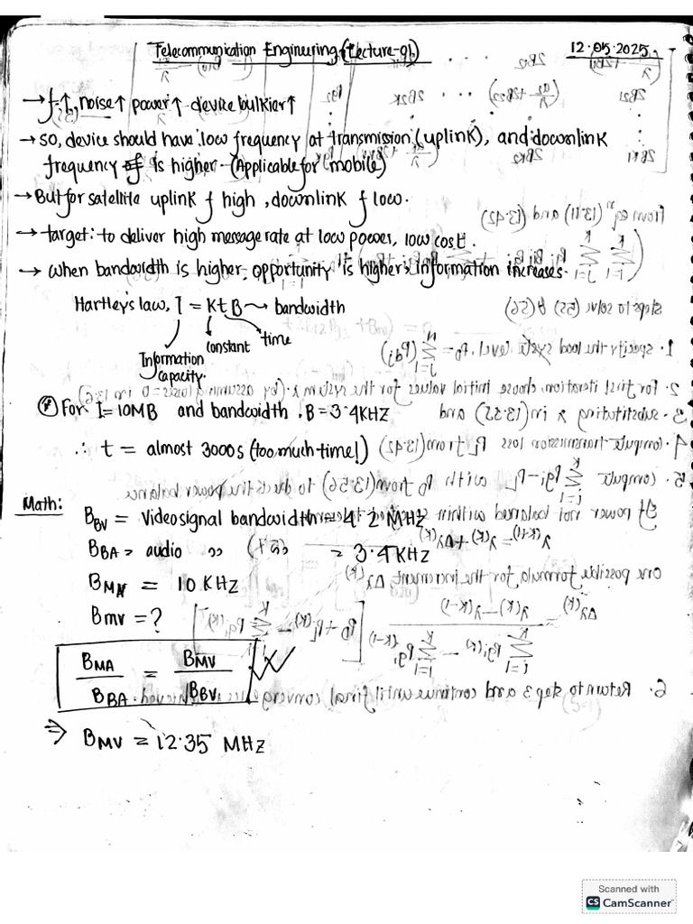 Telecommunication Note Till Incourse | PDF