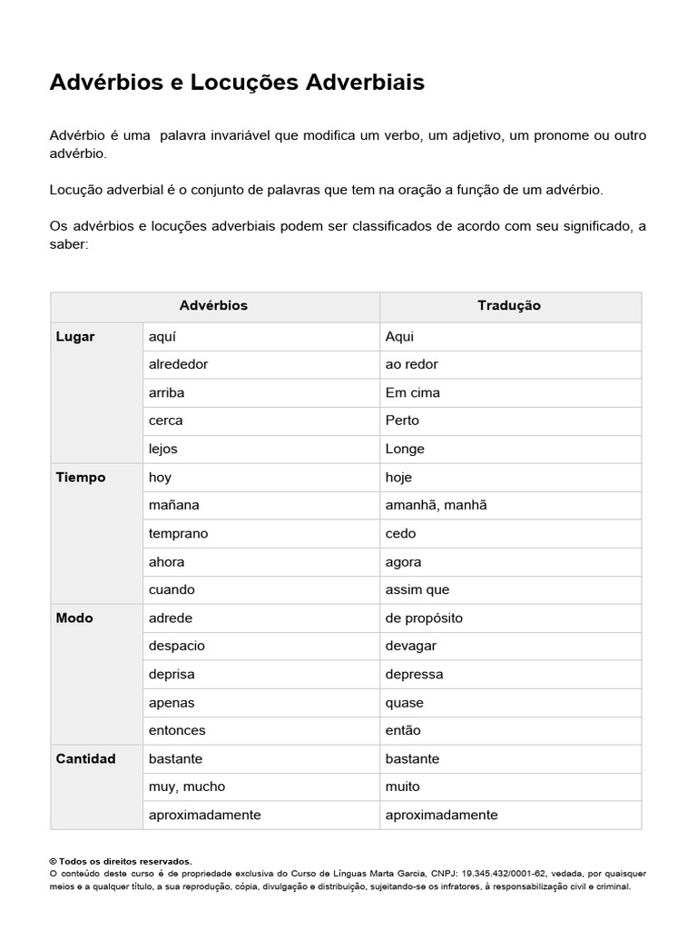 Apócope e Advérbios em Espanhol | PDF | Advérbio | Morfologia linguística