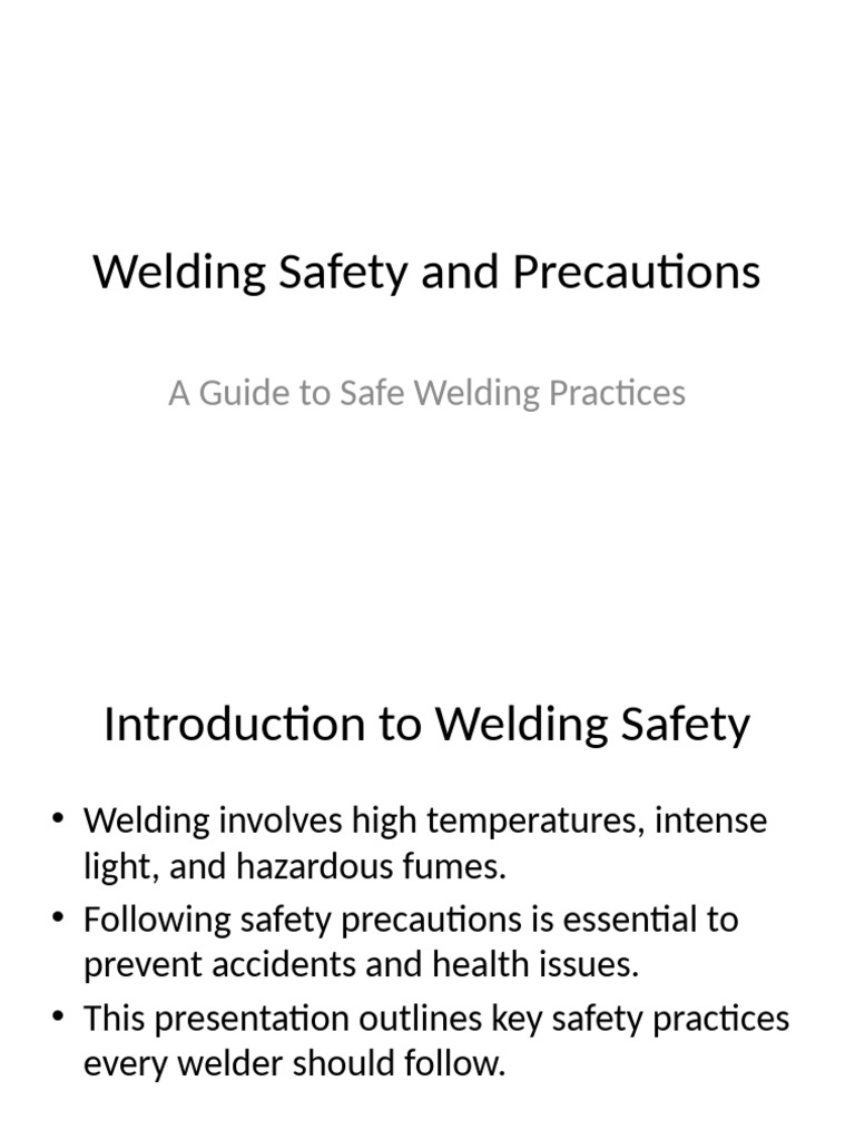 Welding - Safety - and - Precautions WAJID | PDF