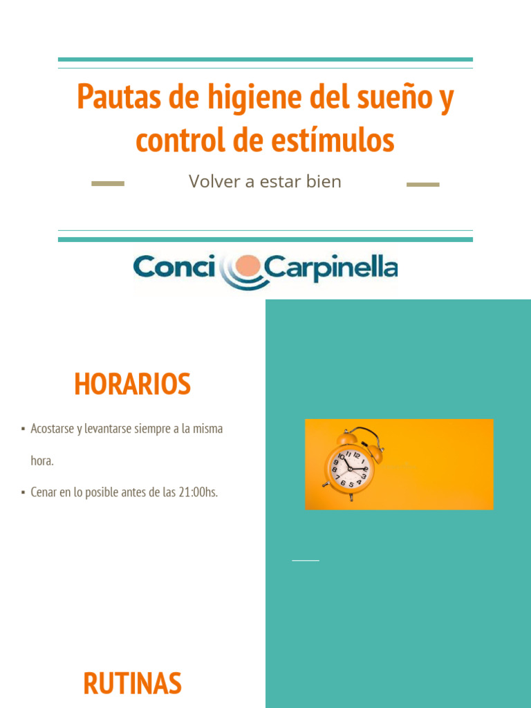 Pautas y Control | PDF | Dormir | Mente