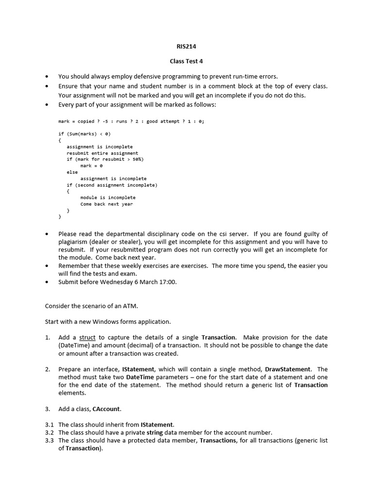 ATM Application Programming Guide | PDF | Method (Computer Programming ...