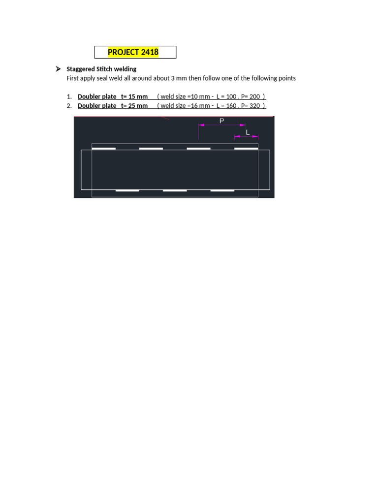 Staggered Stitch Welding Guide | PDF