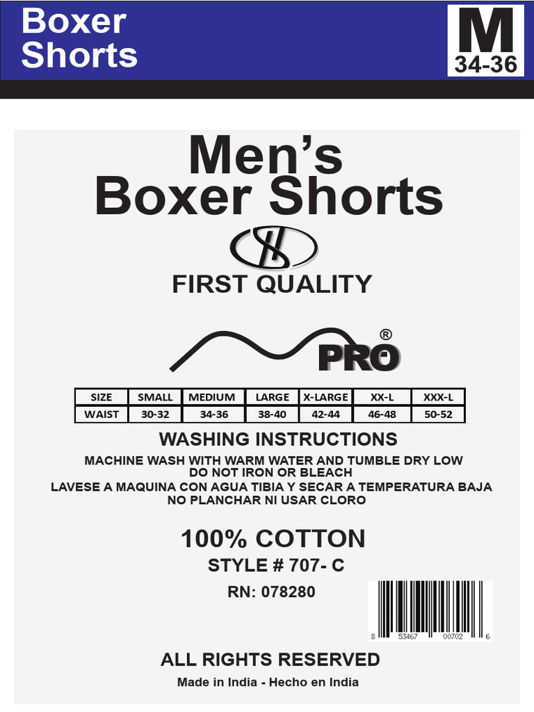 Boxer Shorts Back | PDF