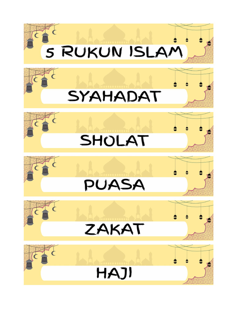 Rukun Islam | PDF