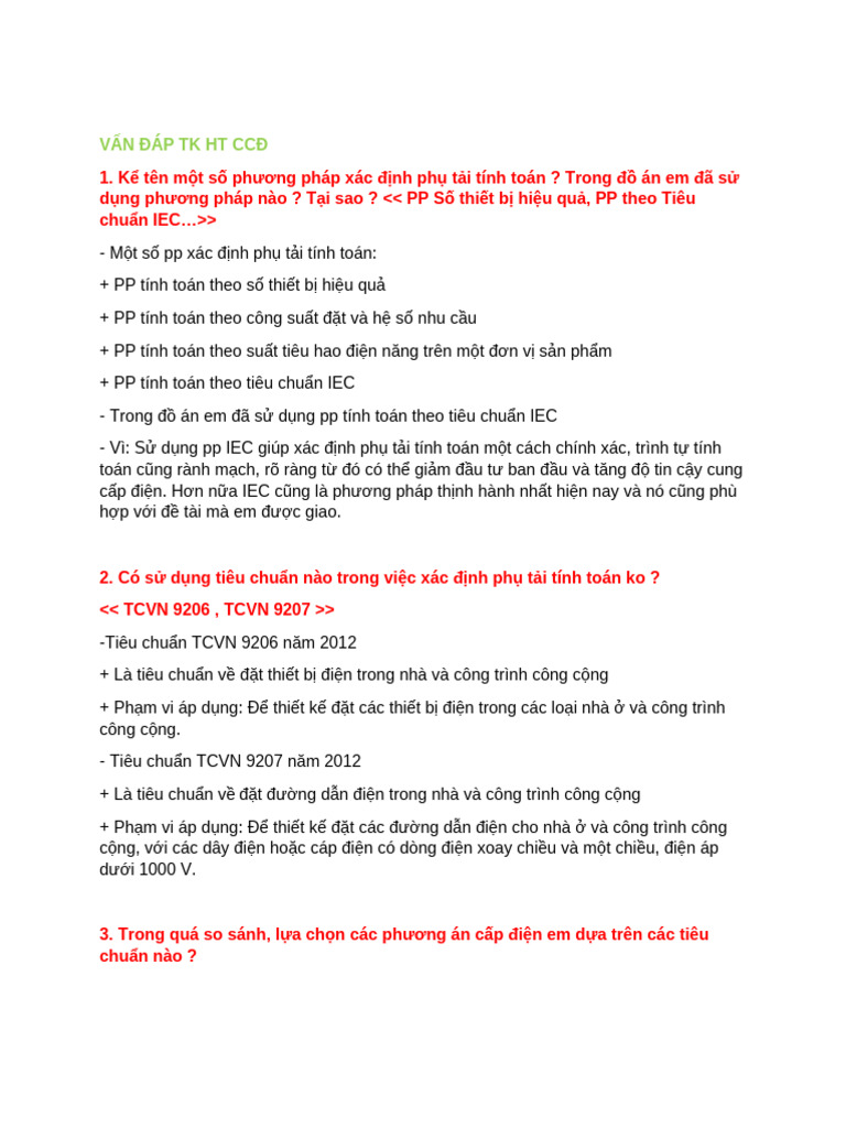 Van Dap TKHTCCD | PDF