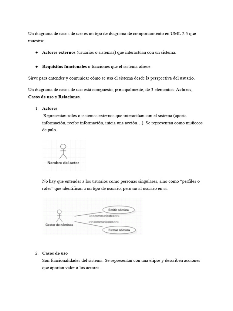 Diagrama de Casos de Uso en UML | PDF | Caso de uso | Informática