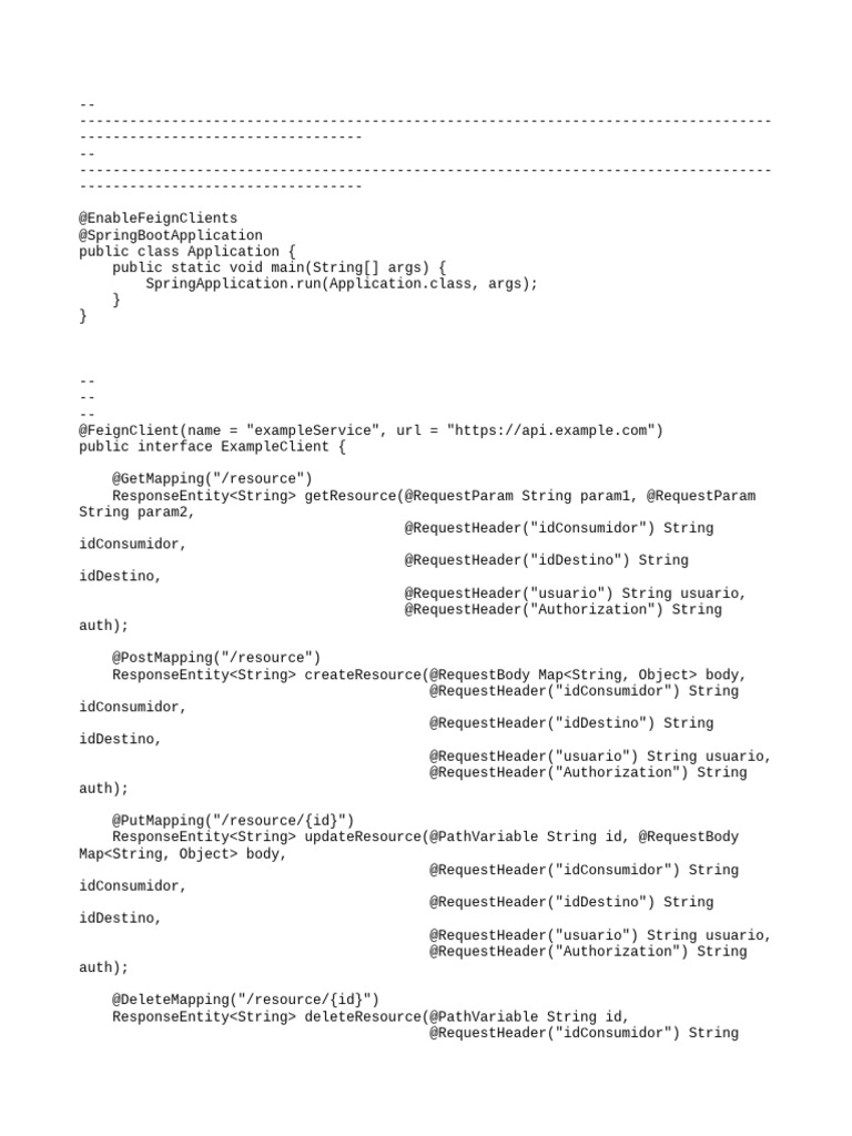 Overview of Feign Client Usage | PDF | Computing | Software Engineering