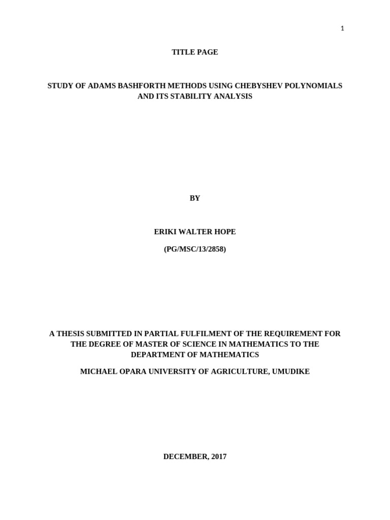 Adams-Bashforth Methods Stability Analysis | PDF | Ordinary ...
