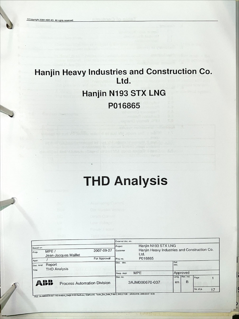 THD Analysis Report | PDF