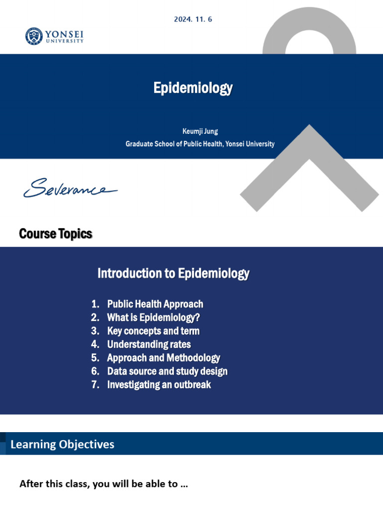 Introduction to Epidemiology Course Guide | PDF | Cohort Study ...