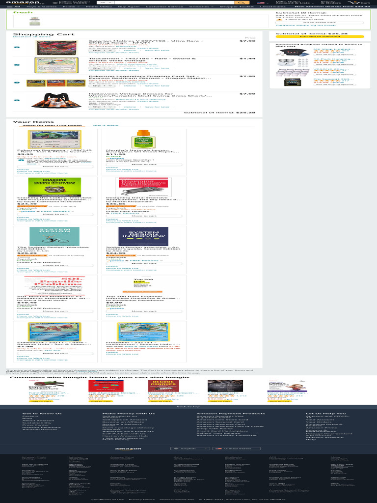 Amazon Fresh Shopping Cart Overview | PDF