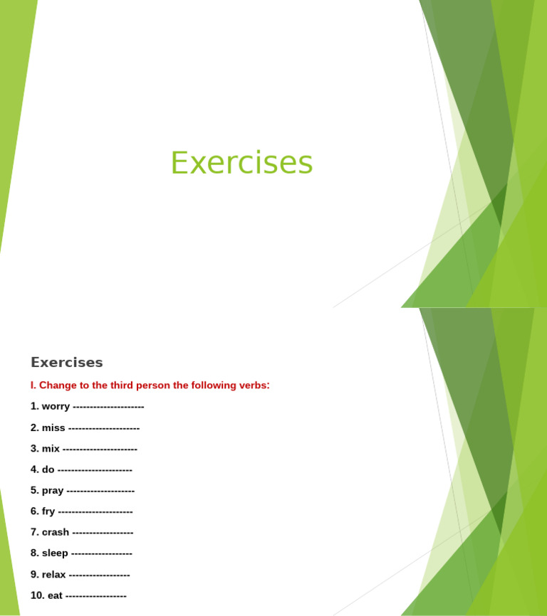 Exercises - Rules | PDF