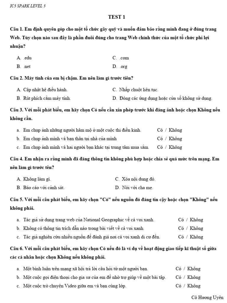 Test 1 | PDF