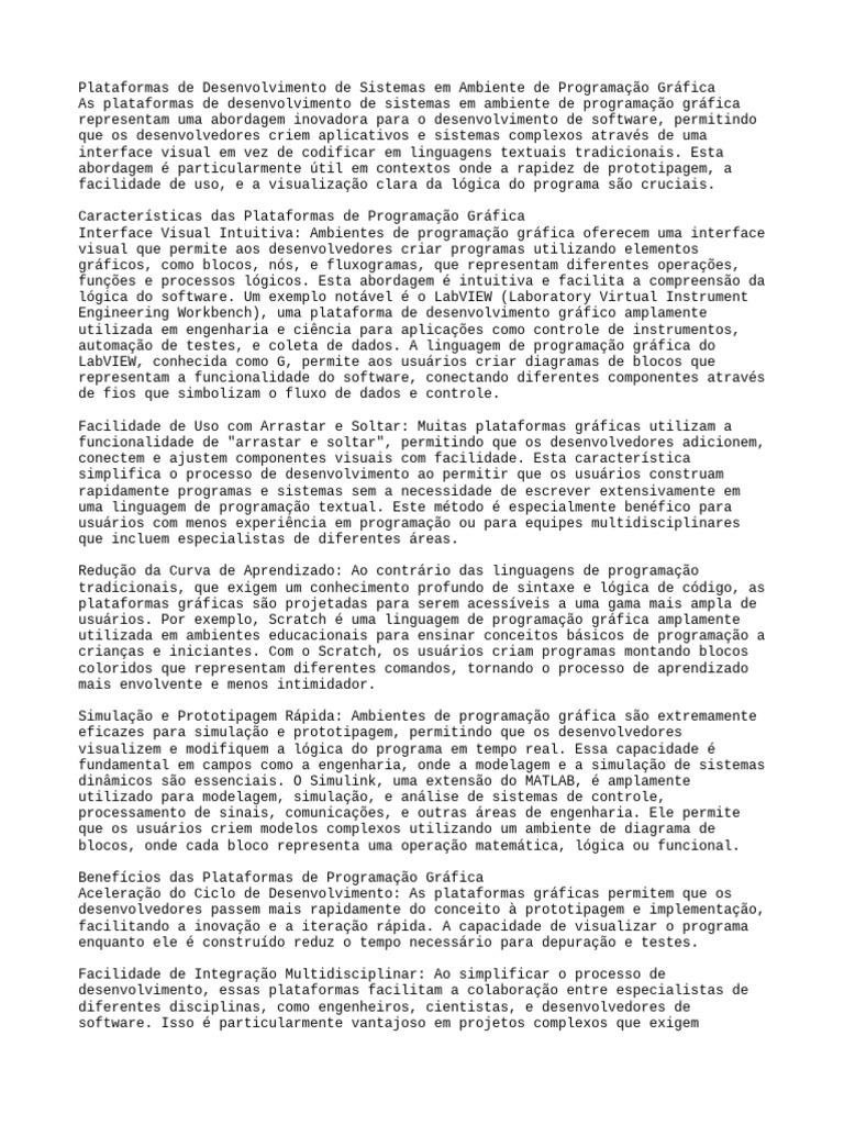 Plataformas de Desenvolvimento de S | PDF | Swift (linguagem de ...