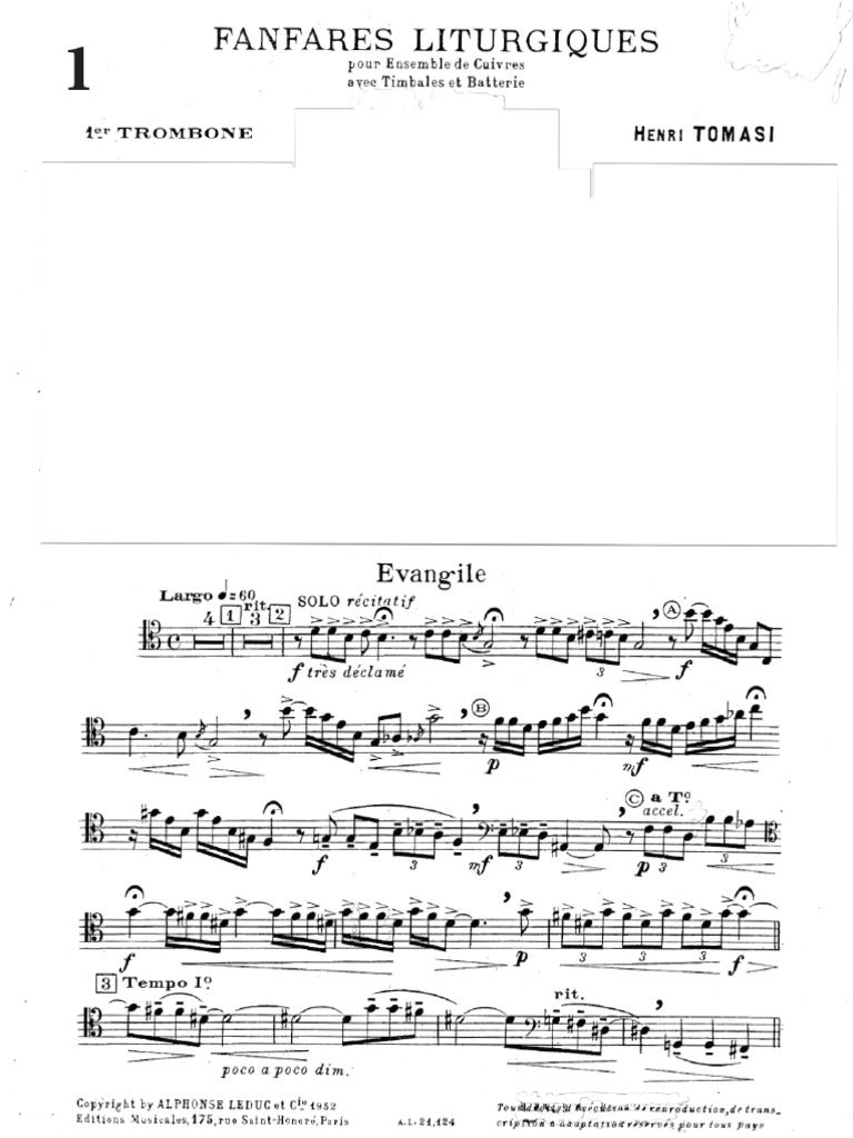2025 TMC Excerpt Packet - Tenor Trombone | PDF