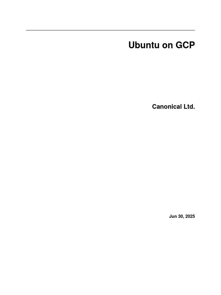Ubuntu Images on Google Cloud Platform | PDF | Virtual Machine ...
