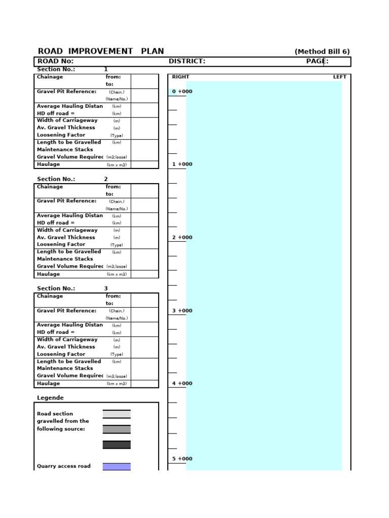 Chainage Map for Road Improvement Plan | PDF