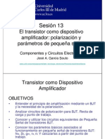 OCW-CCE S13 Transistor BJT Polarizacion y Equivalentes de Pequena Senal