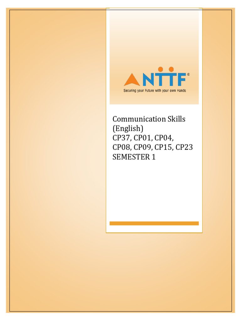 CommunicationSkillsEnglish Sem1 | PDF | Communication | Plural