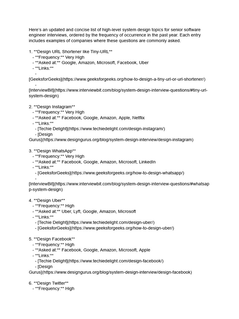 System Design Topics for Interviews | PDF | Online Services | World ...