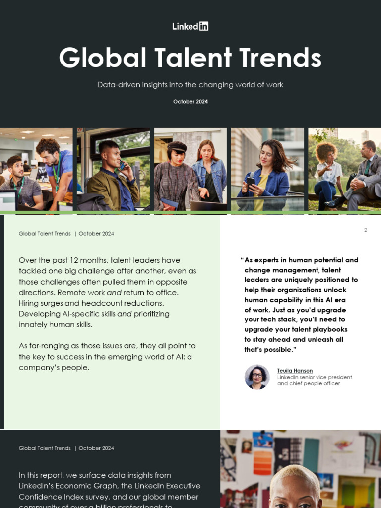 2024 Global Talent Trends | PDF | Linked In | Artificial Intelligence