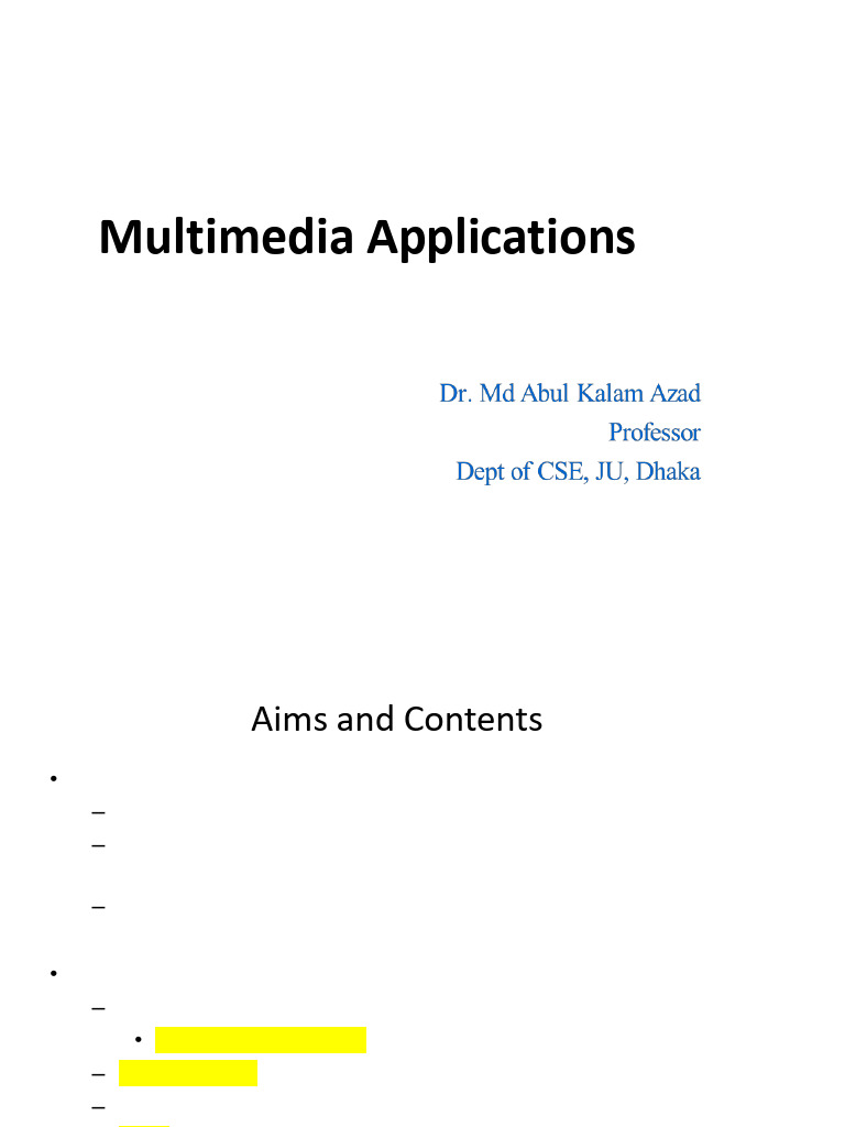 Multimedia Applications Overview | PDF | Session Initiation Protocol ...