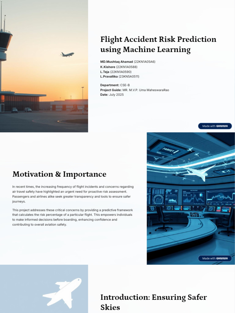 Flight Accident Risk Prediction Model | PDF | Machine Learning | Risk