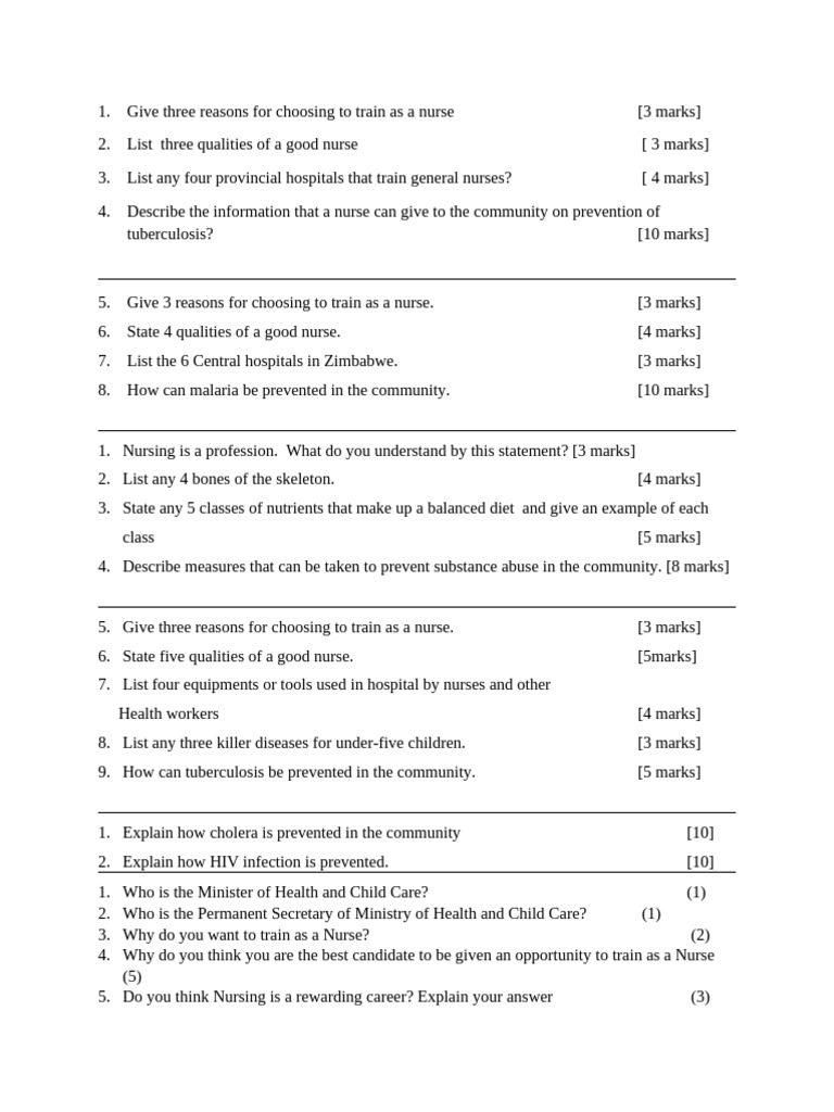 Nursing Training And Community Health Insights Pdf Photo Inspiration