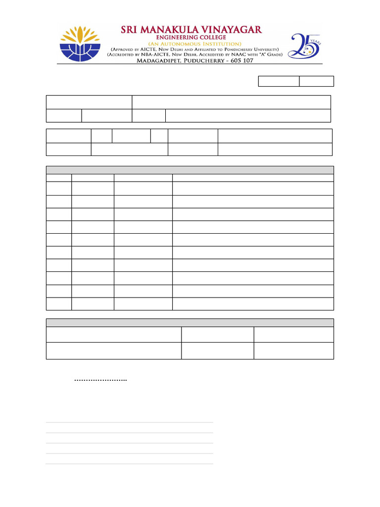 Photocopy of Answer Script Application | PDF