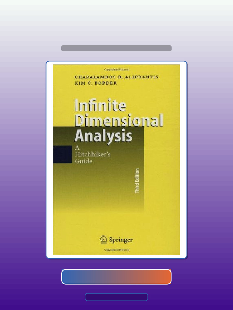 Infinitedimensional Analysis Ebook and TestBank Bundle Unlocked Test ...