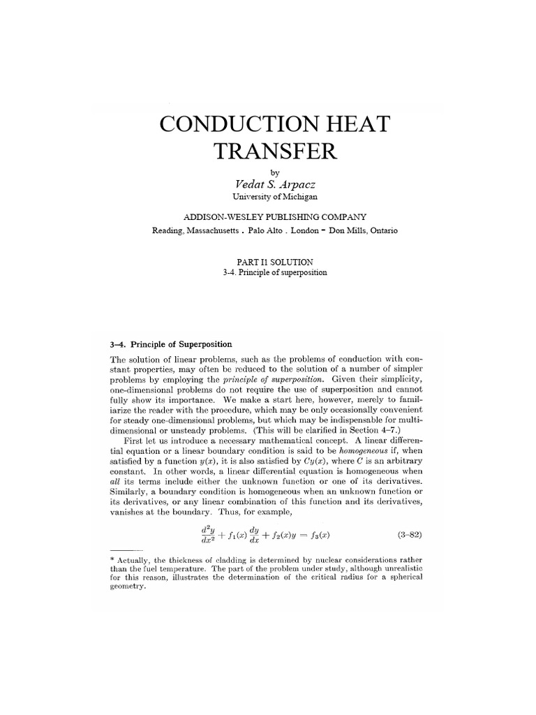 Referencia - Secao 3.4 - Arpaci - Conduction Heat Transfer | PDF