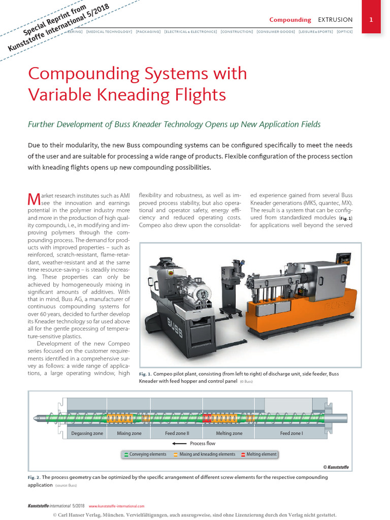 Buss Compeo: Advanced Compounding Systems | PDF | Mechanical Engineering
