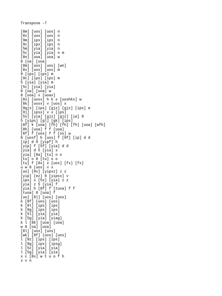 Transpose Data Analysis Overview | PDF