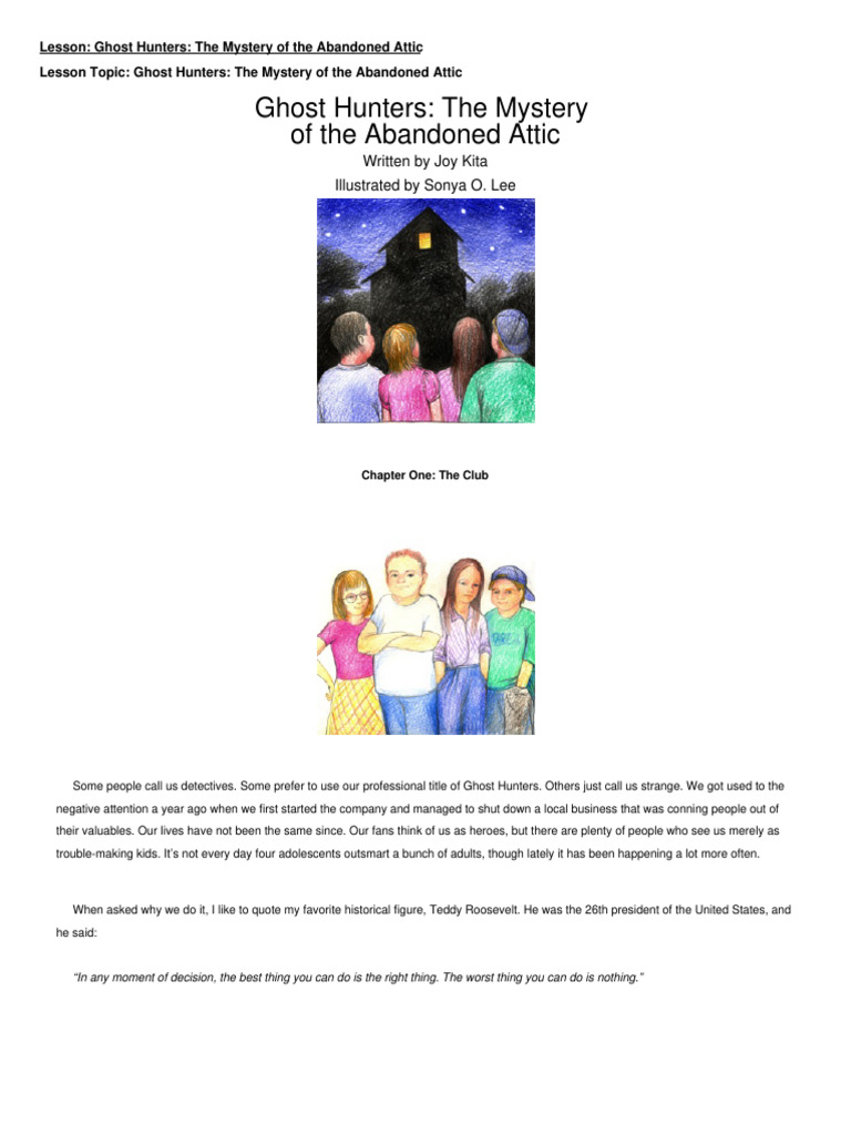 Ghost Hunters: Mystery of the Attic | PDF