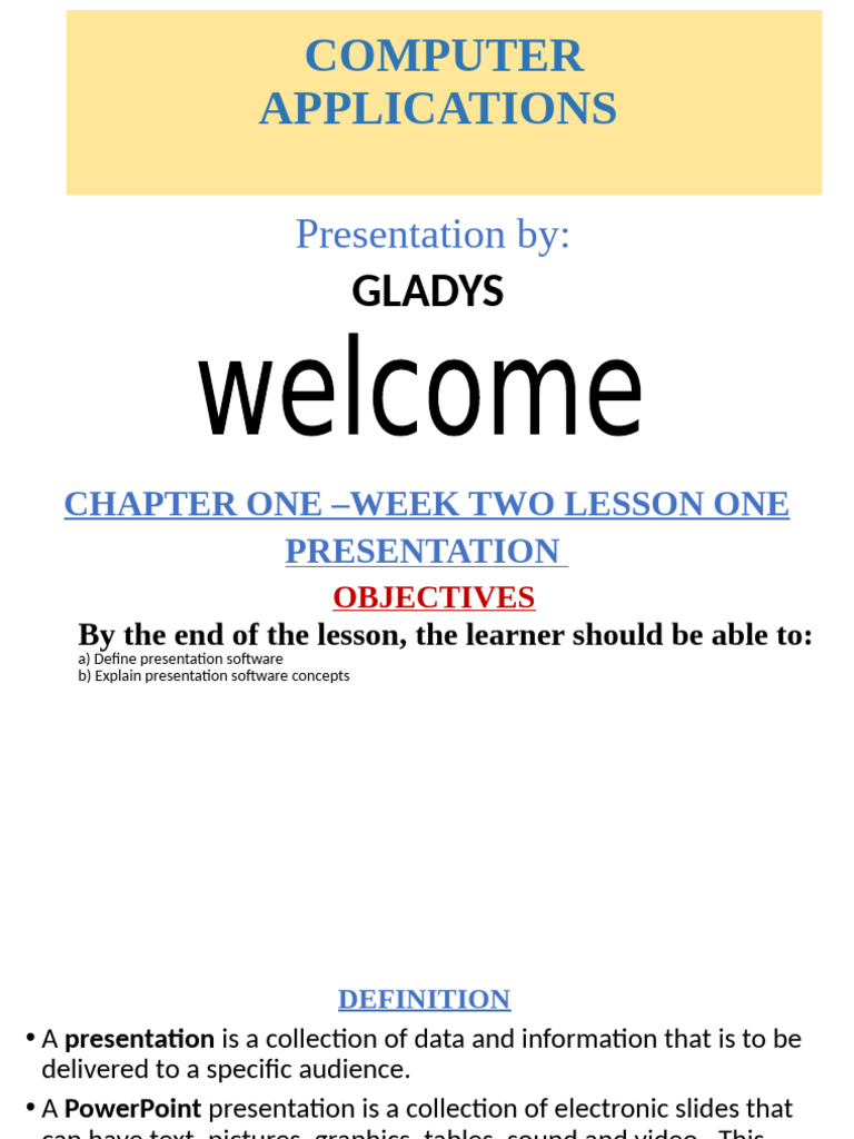 Overview of Presentation Software | PDF | Microsoft Power Point ...
