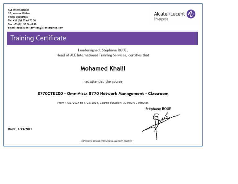 Certificate | PDF