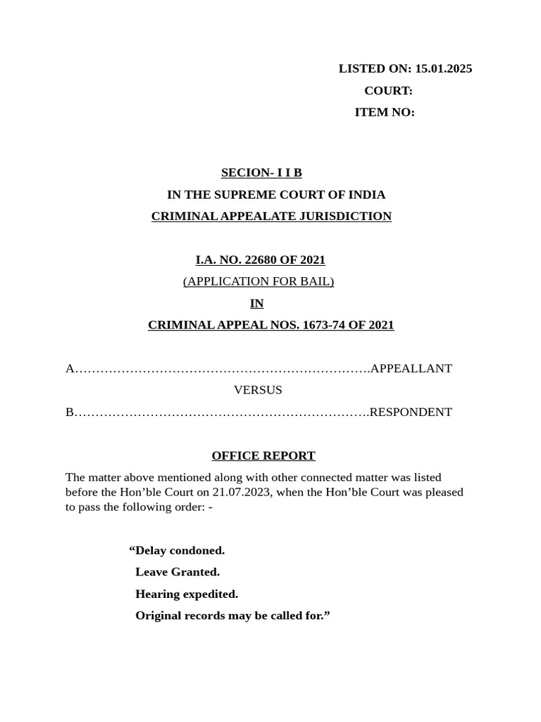 Bail Application 2 | PDF | Advocate | Legal Procedure
